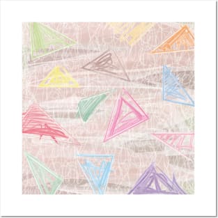 Triangles | Scribbles Posters and Art